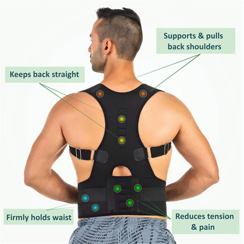 Magnetic Posture Corrector Back & Shoulder Support Brace